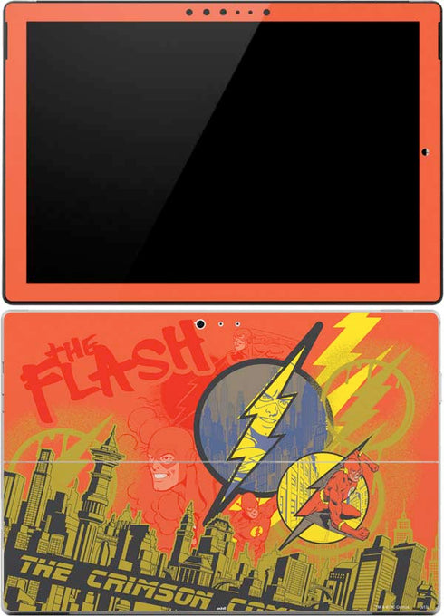 DC Comics The Flash City Collage Art Surface Pro (2017) Skin